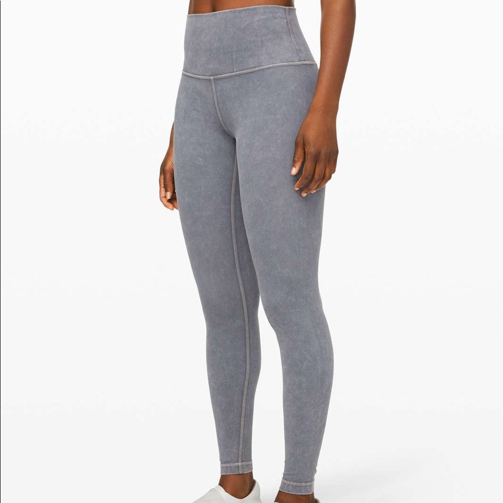 Lululemon Wunder Under HR Tight 28” Washed Luna Size 10